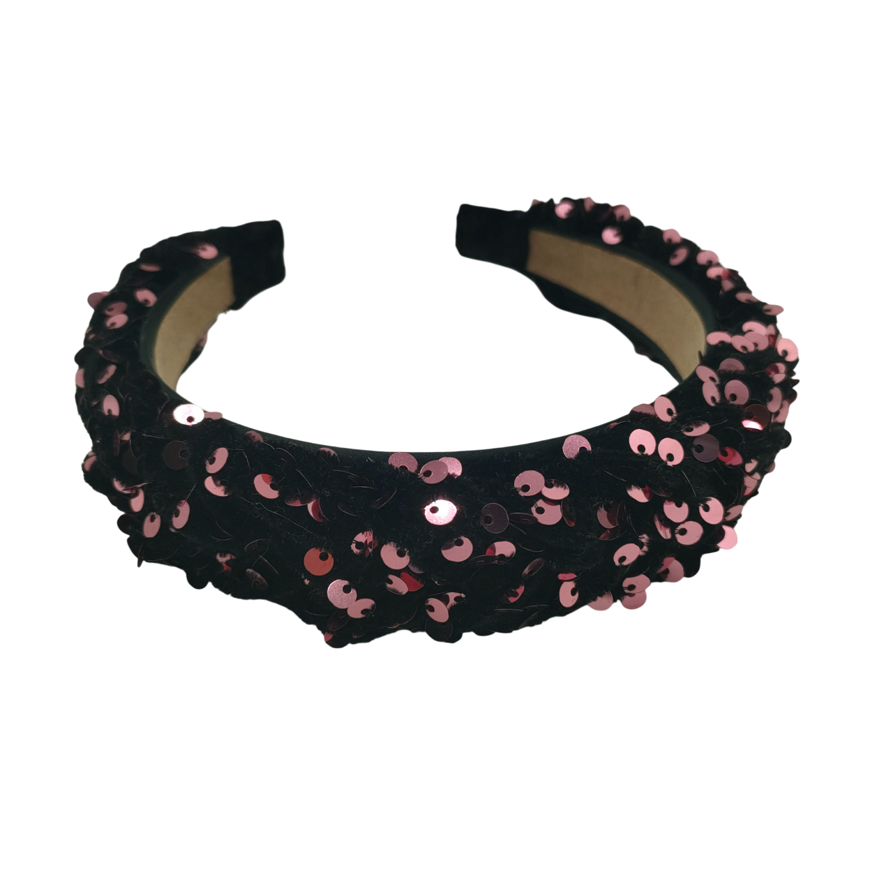 Diadeem pailletten oudroze – one size