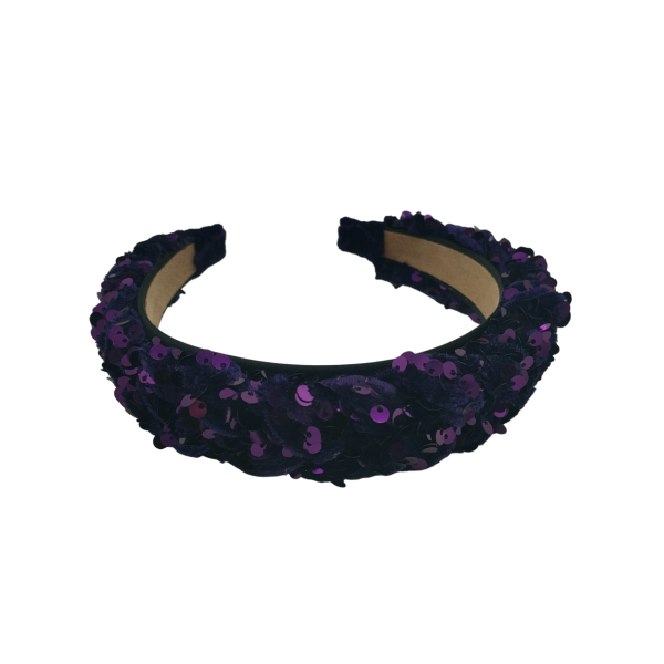 diadeem kerst paars glitters