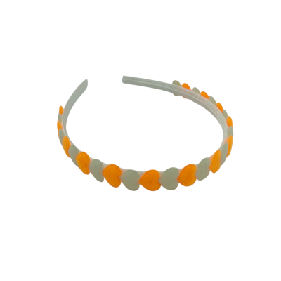 diadeem hartjes oranje