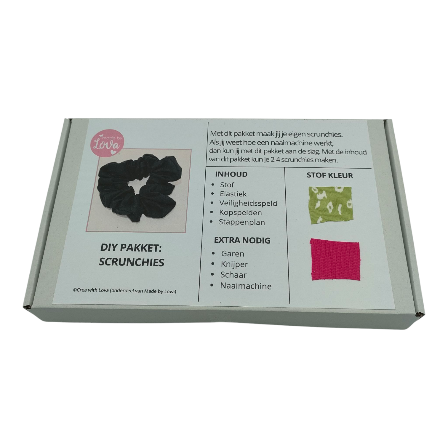 DIY pakket scrunchie maken
