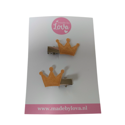 haarspeldjes goud kroontje