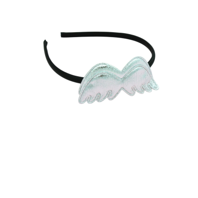 diadeem engelvleugel zilver, diadeem feestdagen, diadeem meisjes kerst