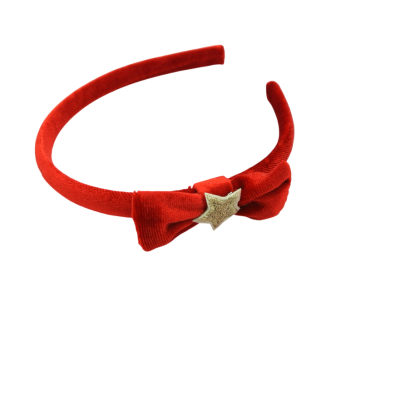 diadeem fluweelrood kerst