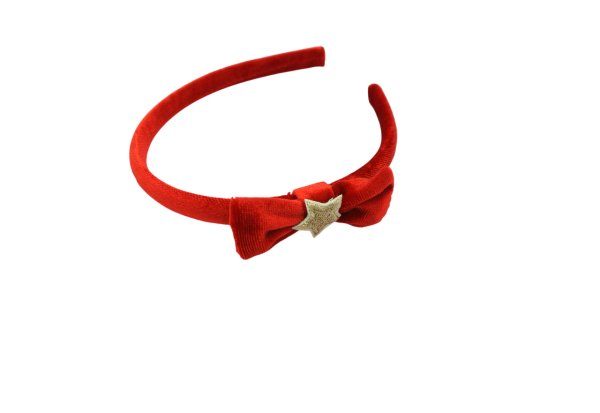 diadeem fluweelrood kerst