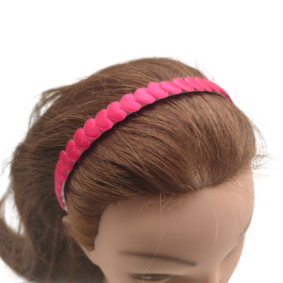 hartjes haarband meisjes roze