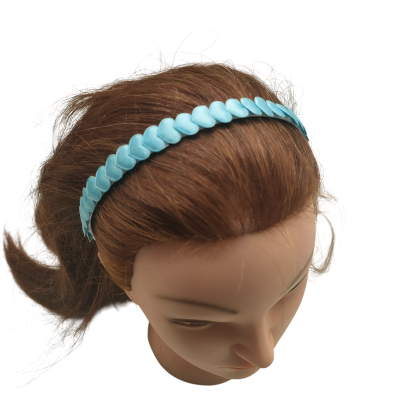 haarband diadeem meisjes lichtblauw hartjes