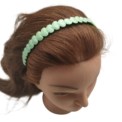 haarband hartjes groen