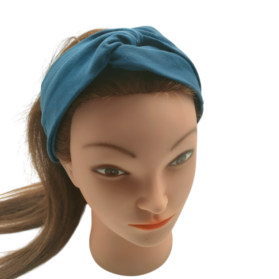 twist haarband blauw dames meiden