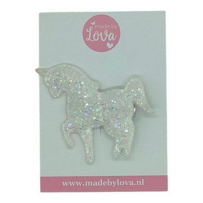 eenhoorn wit haarspeld