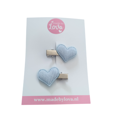 alligator speldjes hartjes lichtblauw