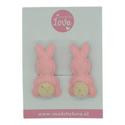 haarspeldjes konijntjes roze