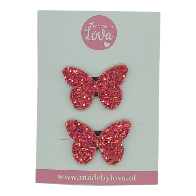antislip haarspeldjes glitter vlinders