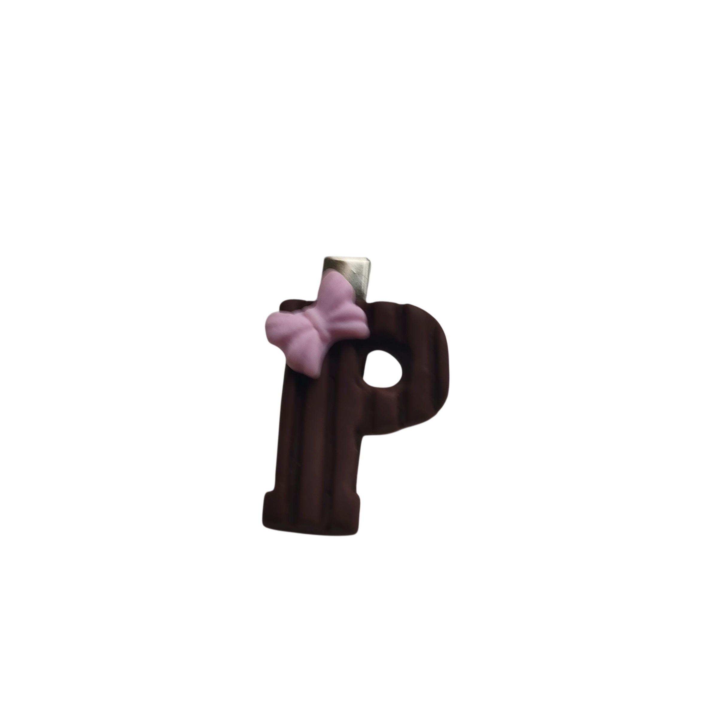 haarspeldje chocoladeletter puur p