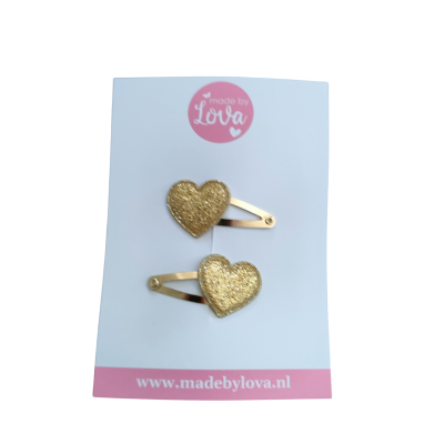 haarspeldjes klikklak goud glitter meisjes