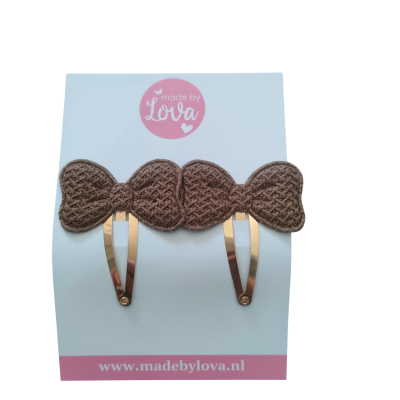 haarspeldjes strik bruin