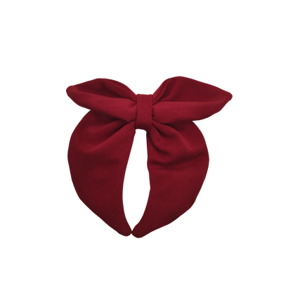 haarstrik bordeauxrood donkerrood strik