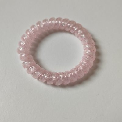 kabelelastiekje glitter roze