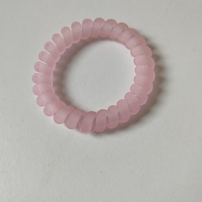 kabelelastiekje roze mat