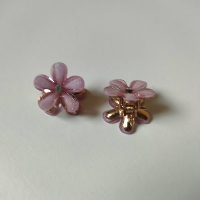 haarklemmetjes bloem lila