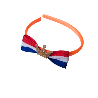diadeem koningsdag strik rood wit blauw
