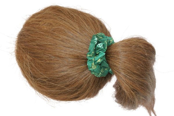 scrunchie groen goud