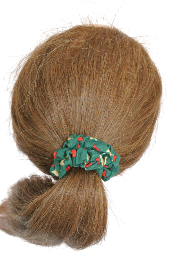 scrunchie groen kerst sterren