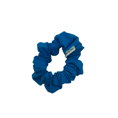 scrunchie felblauw