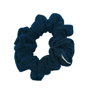 glitter scrunchie blauw kerst feestdagen feest