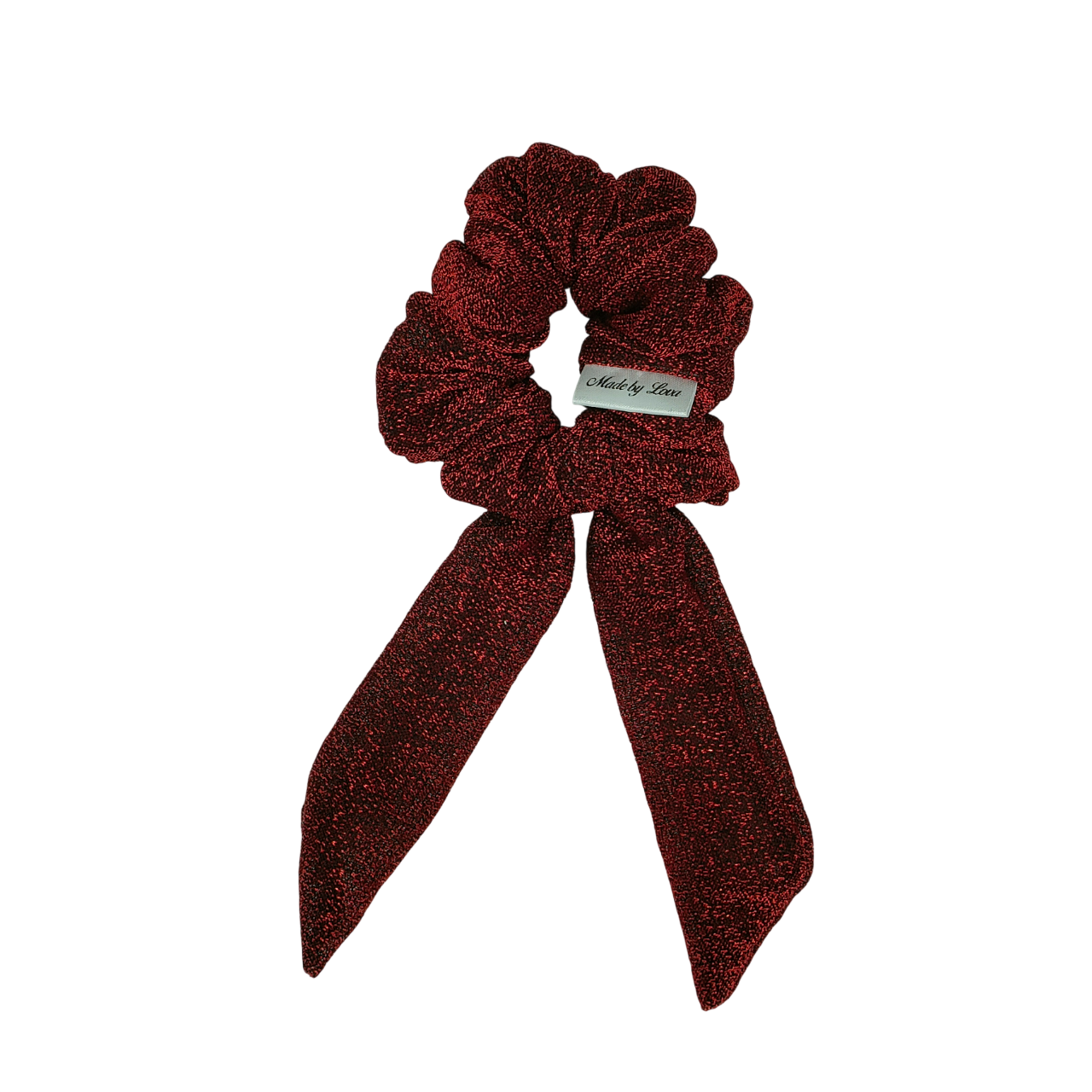 scrunchie rood glitters