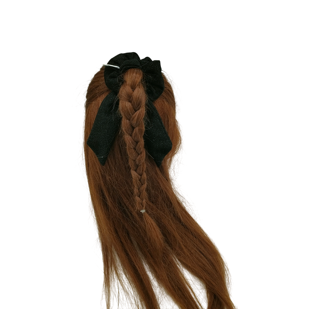 zwarte glitter scrunchie feestdagen