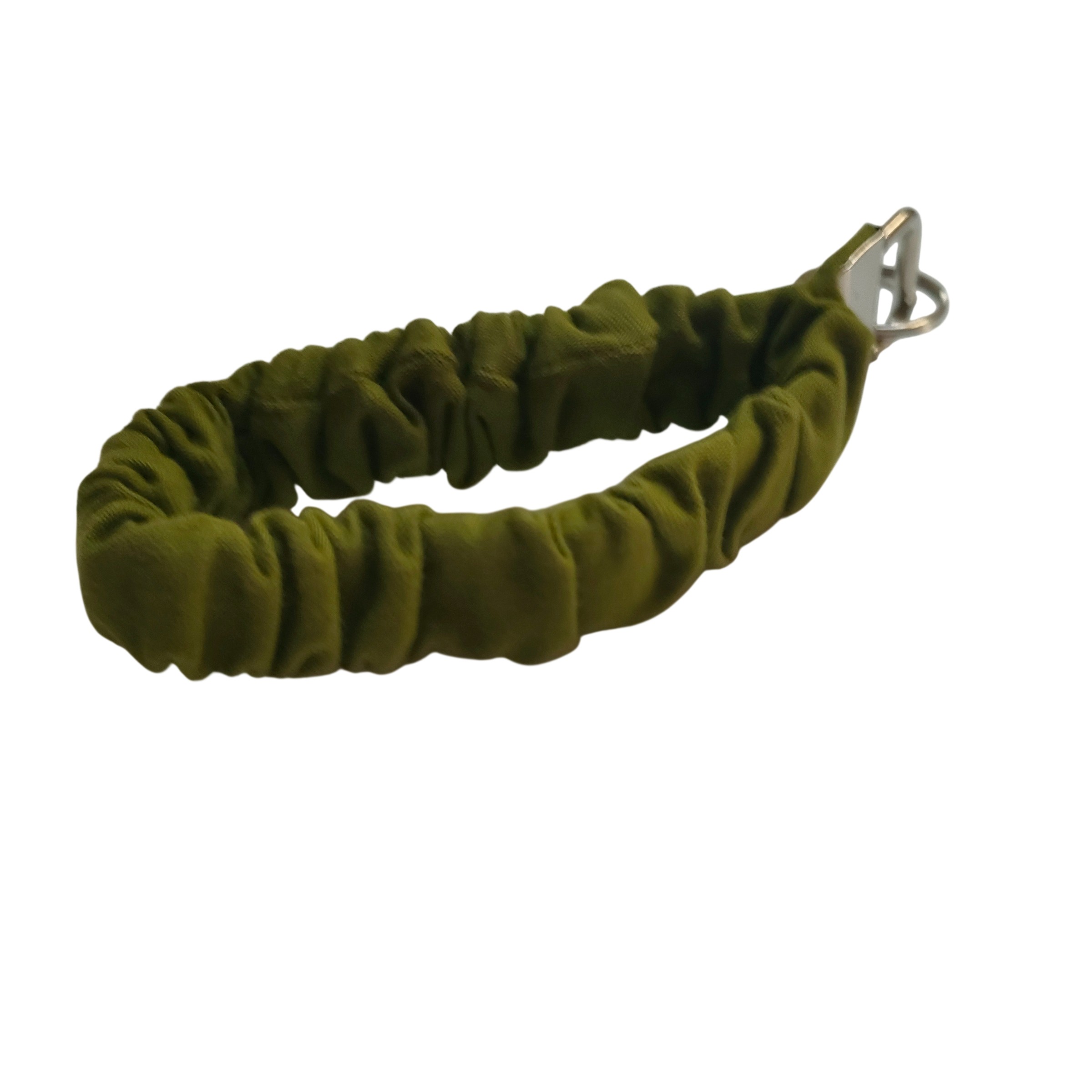 scrunchie sleutelhanger legergroen groen