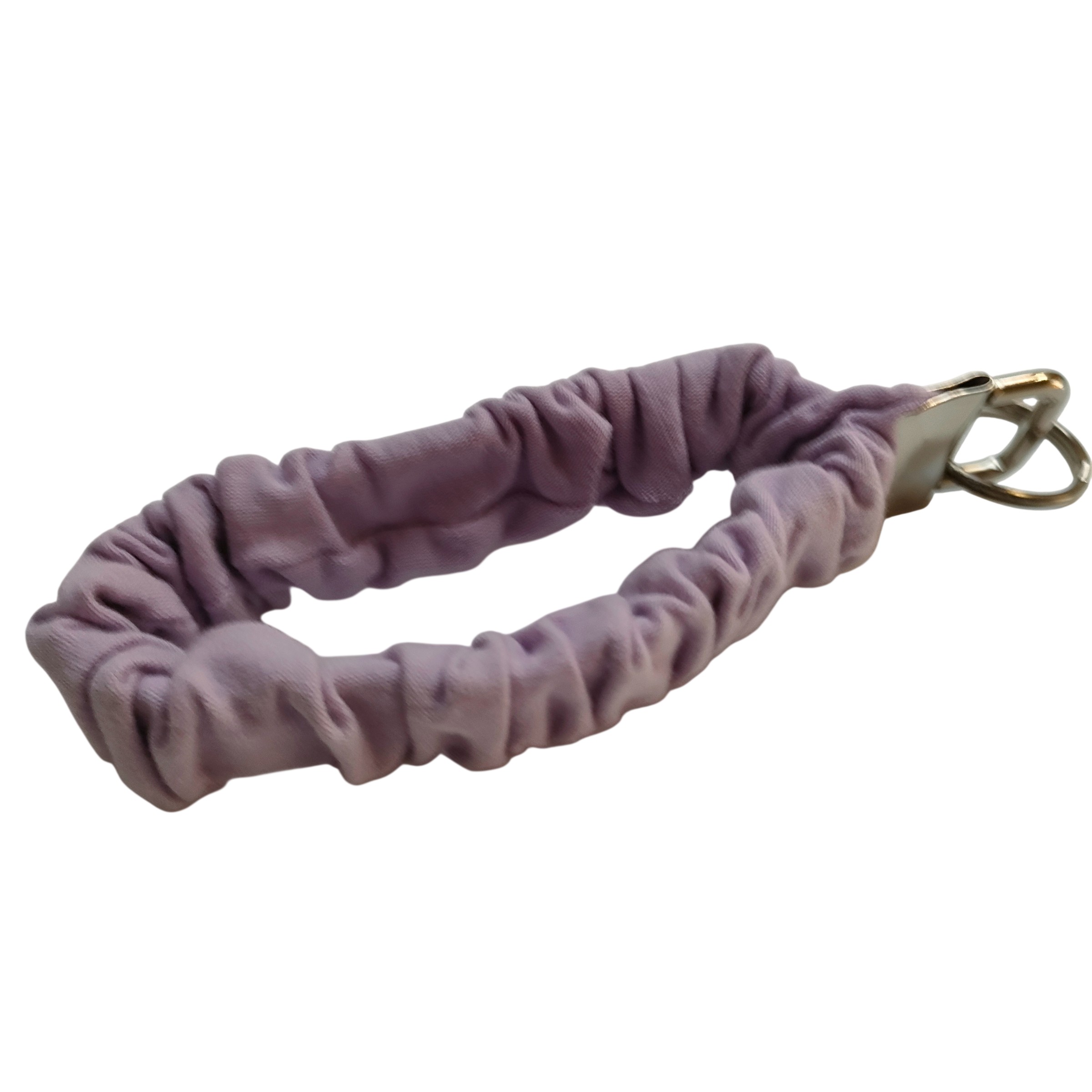 lila scrunchie sleutelhanger
