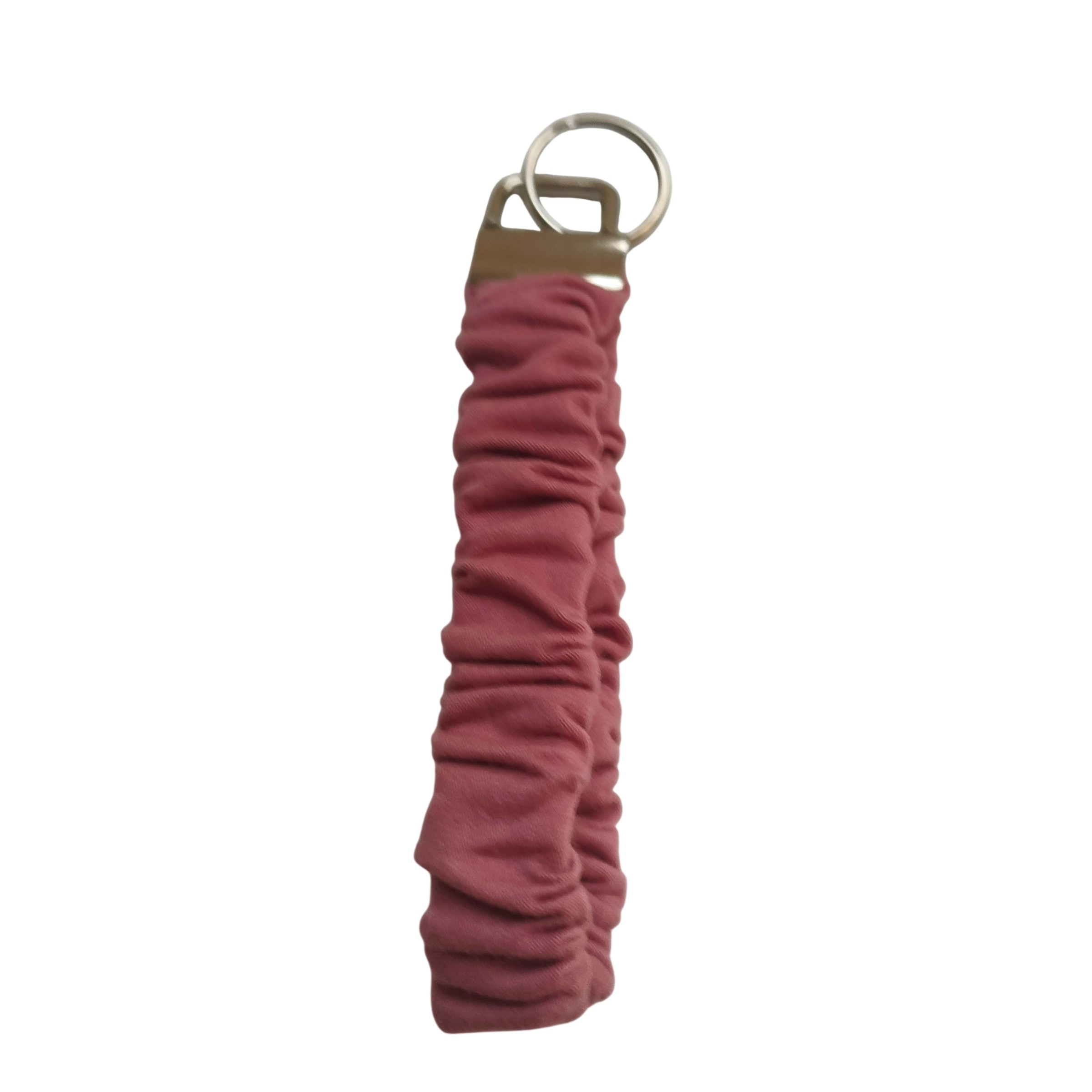 sleutelhanger oudroze scrunchie