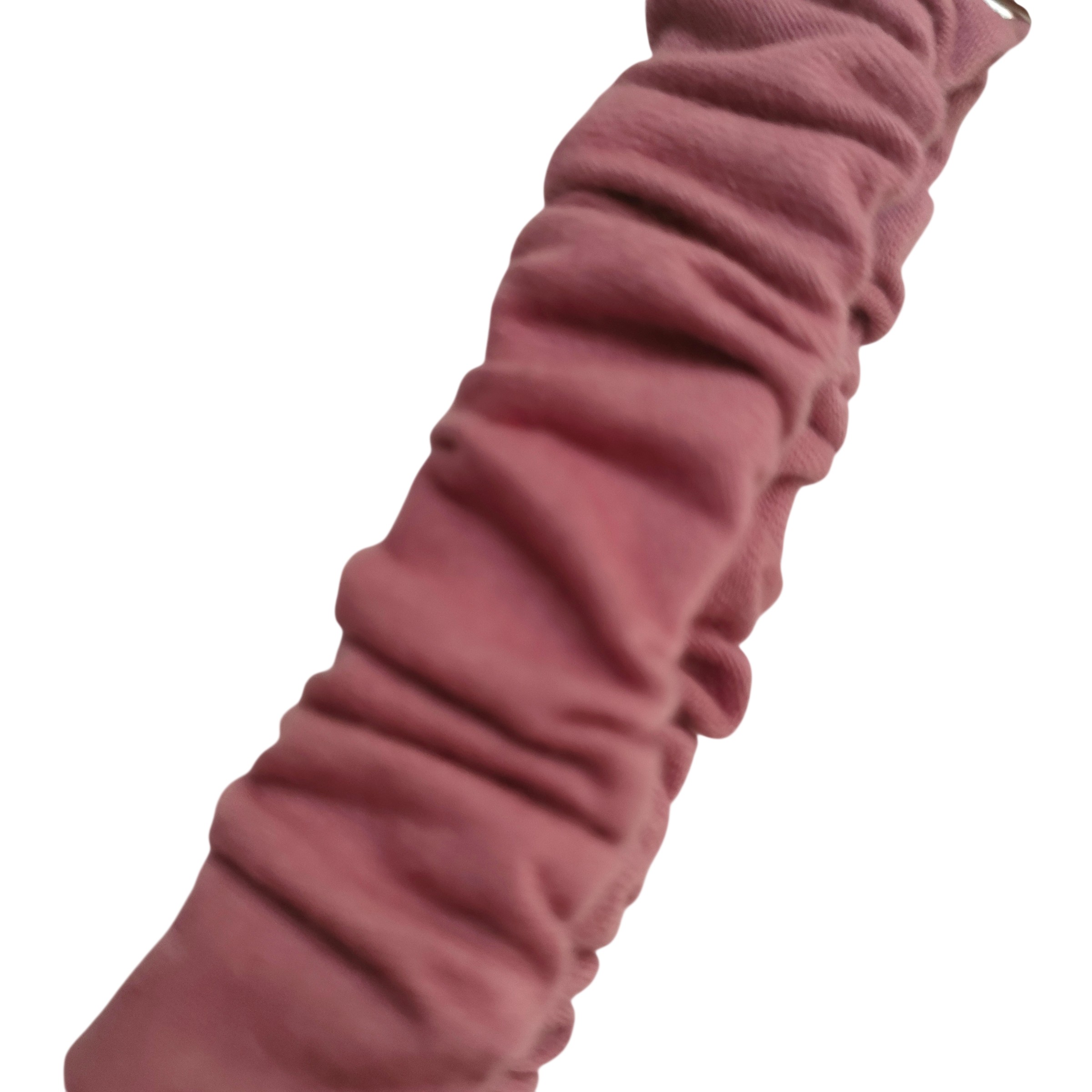 scrunchie oudroze sleutelhanger