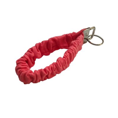 scrunchie sleutelhanger zalmroze