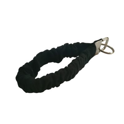 scrunchie sleutelhanger zwart