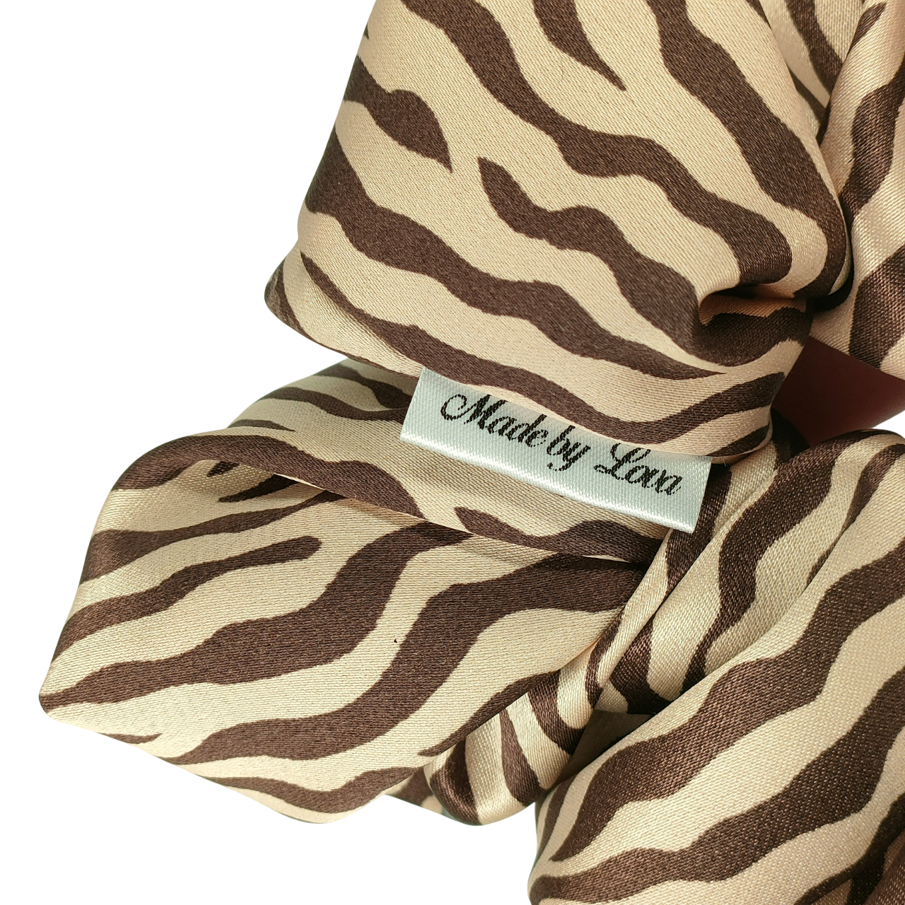 details xl zebra scrunchie