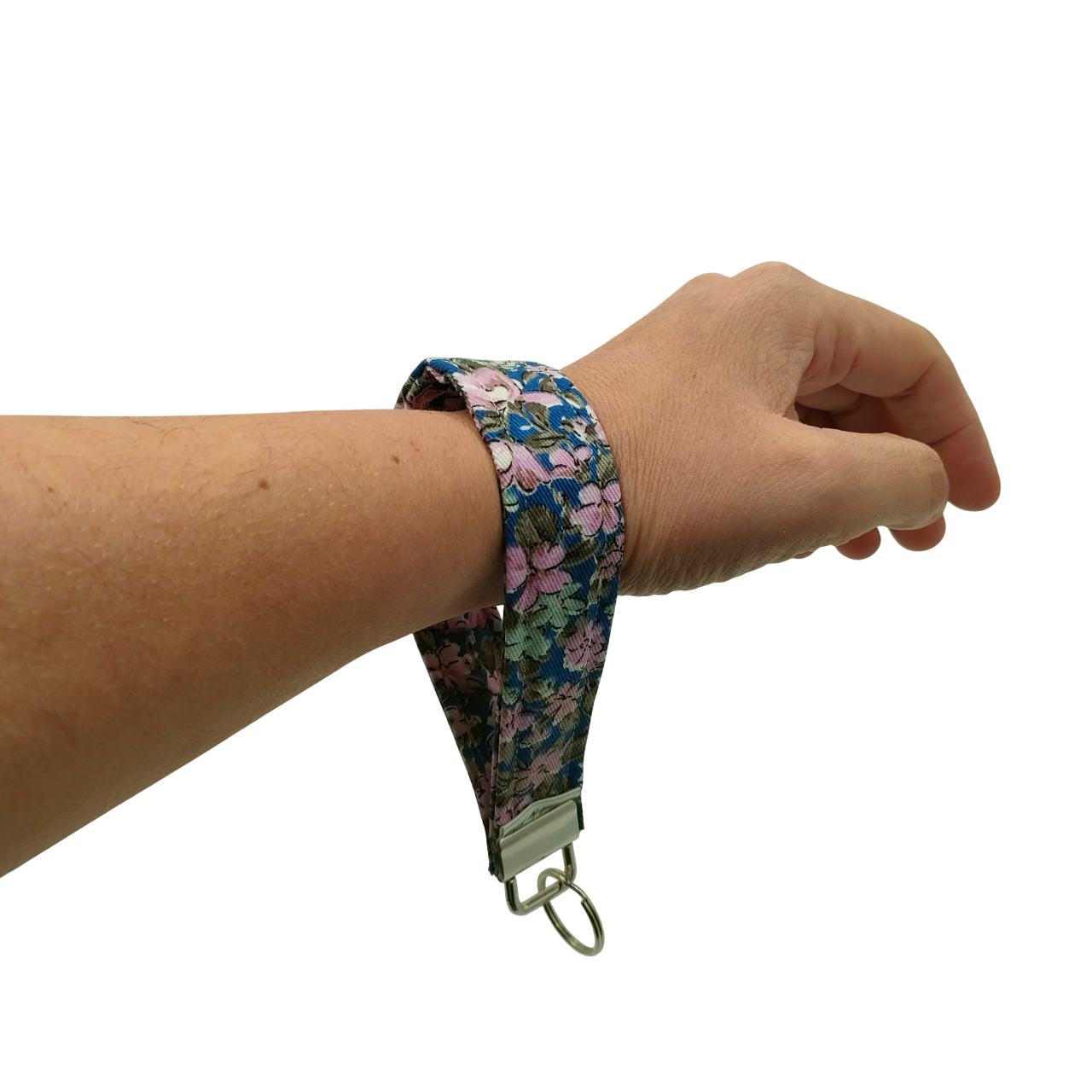 bloemenprint sleutelhanger, bloemenprint telefoonkoord