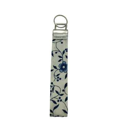 sleutelhanger telefoonkoord delftsblauw bloemen