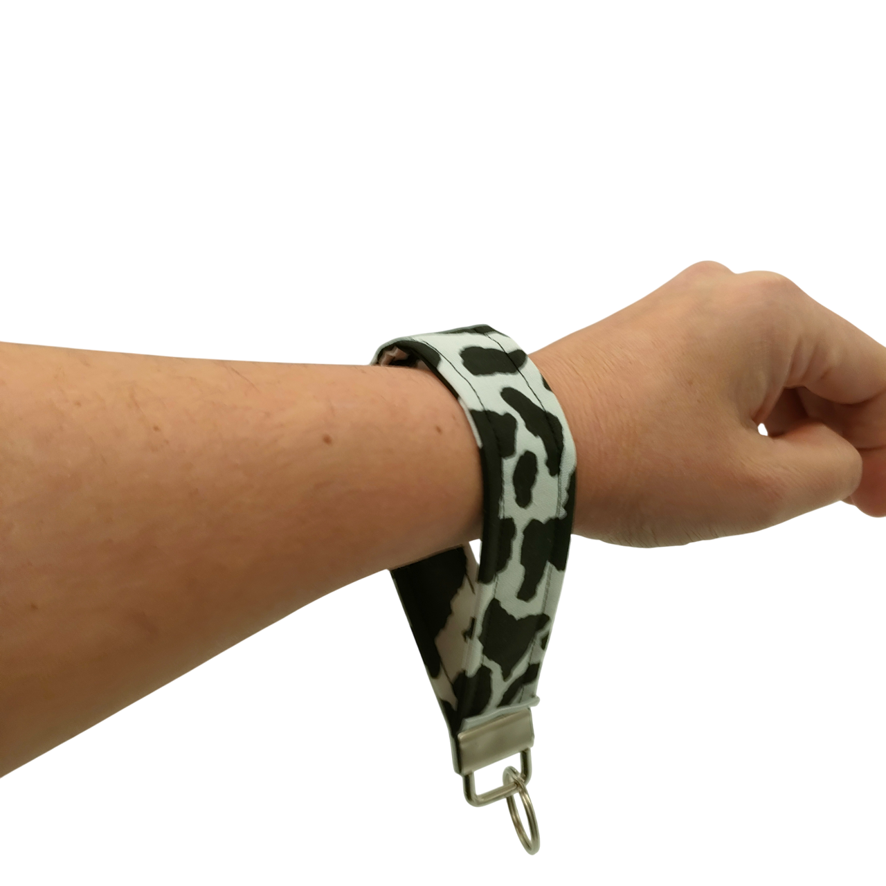 sleutelhanger koeienprint, telefoonkoord koeienprint