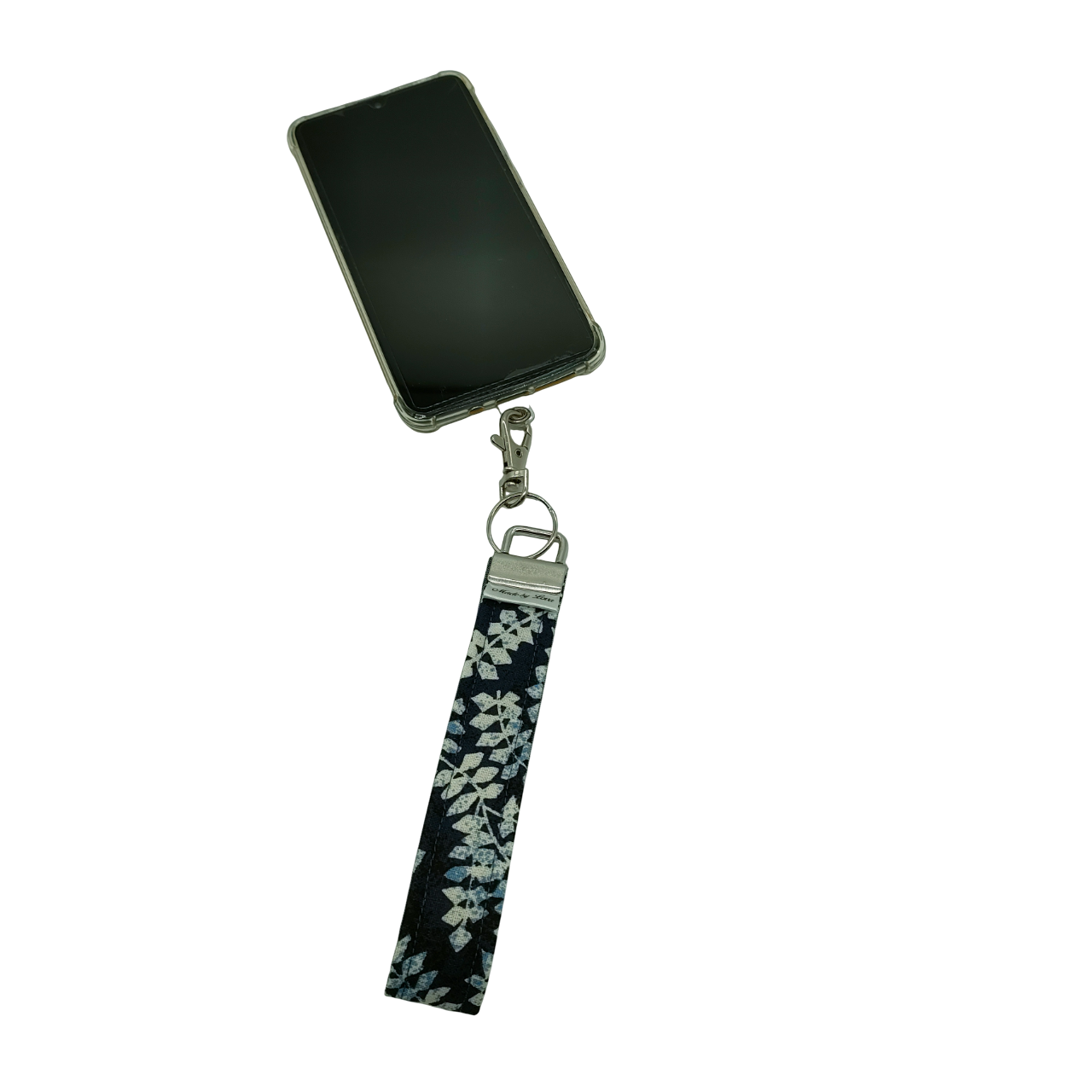 telefoonkoord blauw takjes