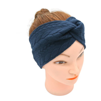 winterhaarband blauw donkerblauw