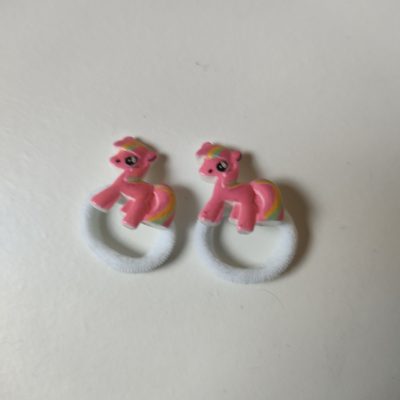 eenhoorn roze elastiekjes