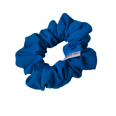 zwemscrunchie blauw dames