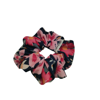 zwemscrunchie bloemen roze