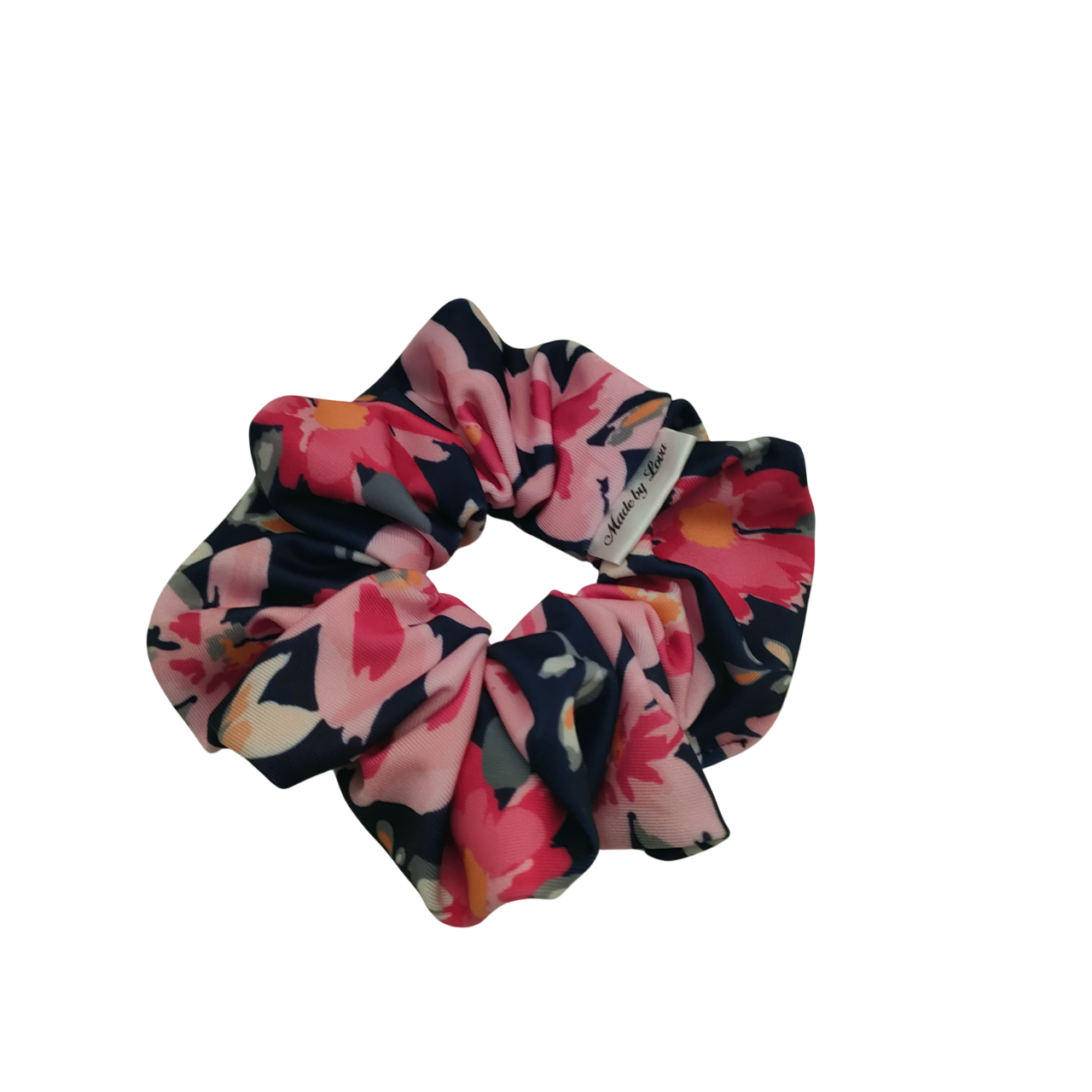 zwemscrunchie bloemen roze