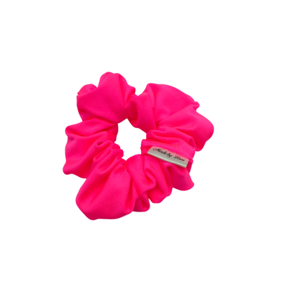 neonroze roze scrunchie zwemmen zomer zwemles