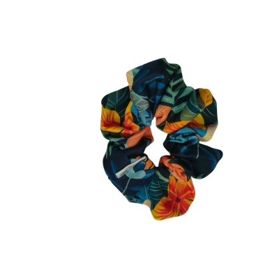 tropische bloemen scrunchie